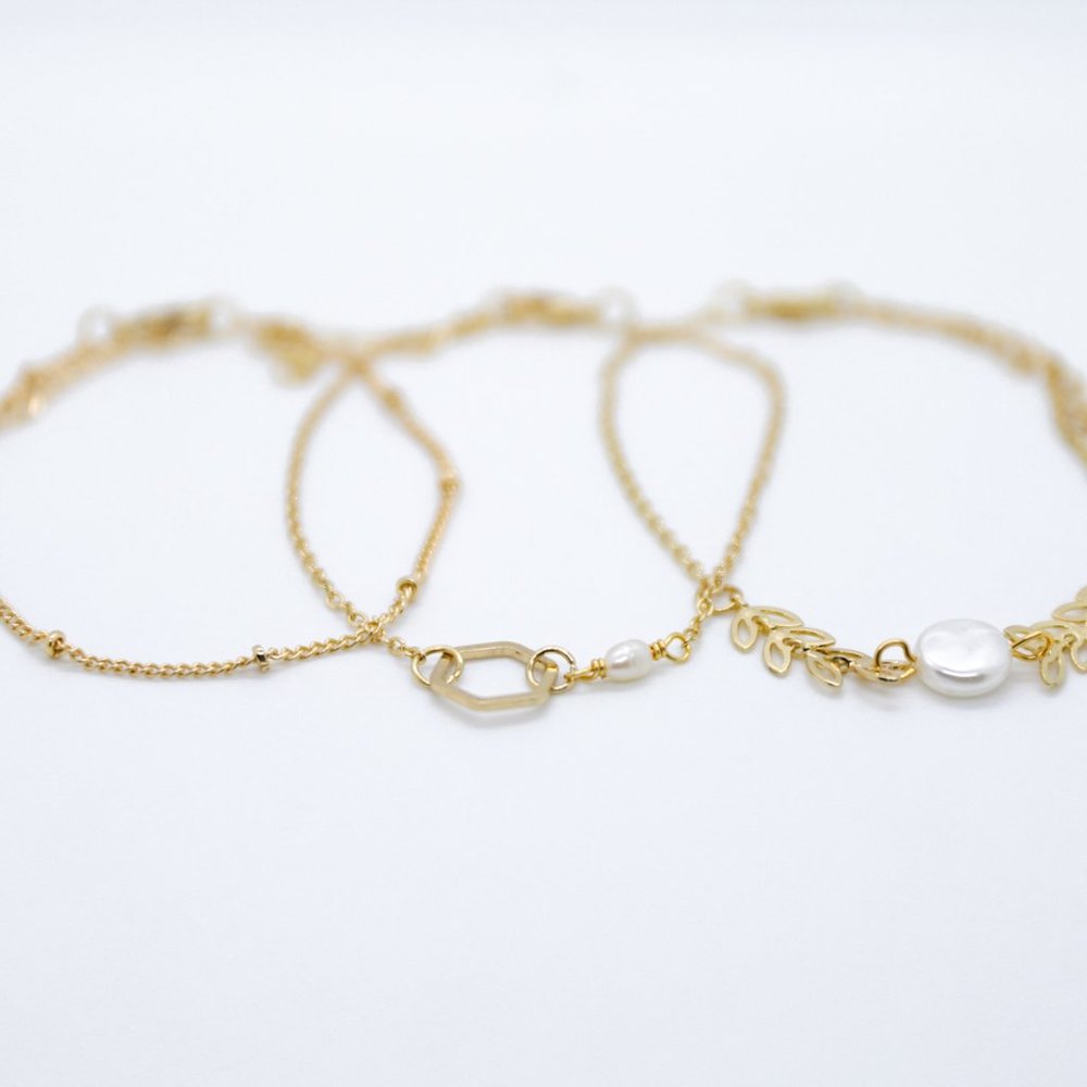 Gold Bracelet Set